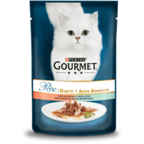 GOURMET Perle Gatto Duetti con Salmone e Merluzzo