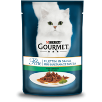 GOURMET Perle Gatto Filettini in Salsa con Coniglio
