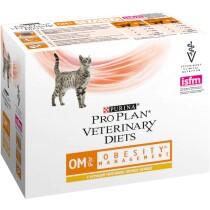 PURINA PRO PLAN VETERINARY DIETS umido gatto OM Obesity Management St/Ox ricco in pollo