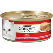 GOURMET Rosso Gatto Paté con Fegato, Vitello e Verdure