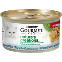 Gourmet Nature's Creations, Ricco in Pesce dell'oceano, guarnito con spinaci e riso