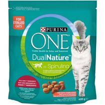 PURINA ONE DUALNATURE Crocchette Gatto Steril Ricco in Manzo e con Spirulina Naturale 