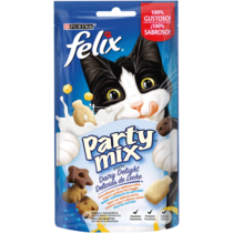FELIX Party Mix Gatto Snack Dairy Delight Aromatizzato con delizioso latte, yogurt e gustoso formaggio