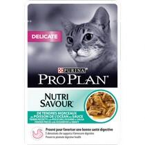 PURINA PRO PLAN NUTRI SAVOUR Delicate Gatto Pezzetti con Pesce dell'Oceano in Salsa