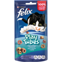 Felix Play Tubes Snacks al gusto di Pesce e Gamberetti