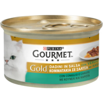 GOURMET Gold Gatto Dadini in Salsa con Coniglio e Carote