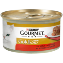 GOURMET Gold Tortini Gatto con Manzo e Pomodori