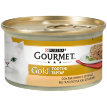 GOURMET Gold Tortini Gatto con Tacchino e Spinaci