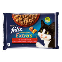 FELIX Sensations Extras Selezioni Deliziose (Manzo/Pollo con Formaggio)