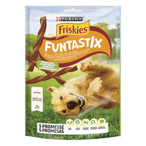 FRISKIES Funtastix Snack Cane al delizioso gusto di Bacon e Formaggio