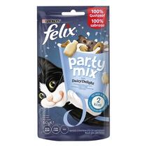 FELIX Party Mix Gatto Snack Dairy Delight Aromatizzato con delizioso latte, yogurt e gustoso formaggio