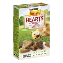 FRISKIES Hearts Snack Cane aromatizzati con pollo e manzo