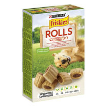 FRISKIES Rolls Snack Cane aromatizzati con prosciutto e formaggio