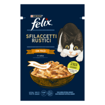 FELIX® Sfilaccetti Rustici con Pollo in Salsa 80g