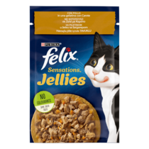 FELIX Sensations Jellies Gatto Con Pollo e Carote