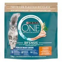 PURINA ONE BIFENSIS Crocchette Gatto Sterilcat Controllo del Peso Ricco in Pollo e Cereali Integrali 1,5kg (1)