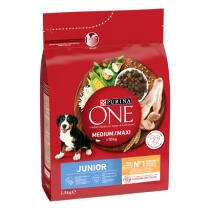 PURINA ONE MEDIUMMAXI  10kg Crocchette Cane Junior Ricco in Pollo con Riso