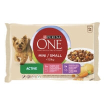 PURINA ONE MINI  10kg Bocconi in salsa Cane Active con Manzo, Anatra e Verdure