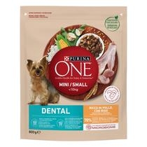 PURINA ONE MINI < 10kg Crocchette Cane Dental Ricco in Pollo, con Riso 800g