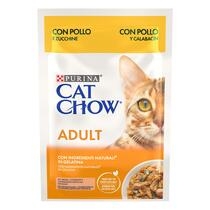 CAT CHOW Adult, teneri pezzetti in gelatina con Pollo e Zucchine