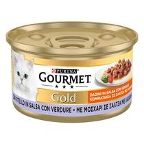 GOURMET Gold Gatto Dadini in Salsa con Verdure, con Vitello in Salsa con Verdure