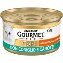 GOURMET Gold Gatto Dadini in Salsa con Coniglio e Carote