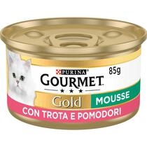 GOURMET Gold Gatto Mousse con Trota e Deliziosi Pomodori