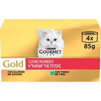 GOURMET Gold Cuore Morbido Gatto con Tonno, Salmone