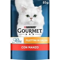 GOURMET Perle Gatto Filettini in Salsa con Manzo