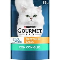 GOURMET Perle Gatto Filettini in Salsa con Verdure, con Manzo e Carote