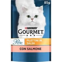 GOURMET Perle Gatto Filettini in Salsa con Salmone