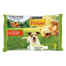 FRISKIES Cane Bocconi in gelatina con Manzo e Carote