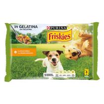 FRISKIES Cane Bocconi in gelatina con Pollo e Piselli