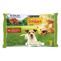 FRISKIES Cane Bocconi in salsa con Agnello e Carote